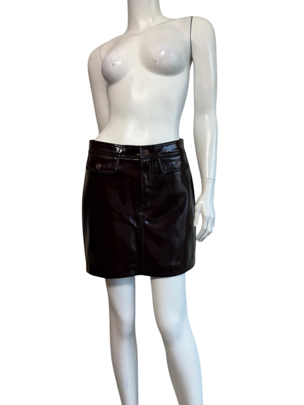 CHLOE FINEMAN X MOTHER The Jetset Mini Skirt in Emotional Baggage Size 27